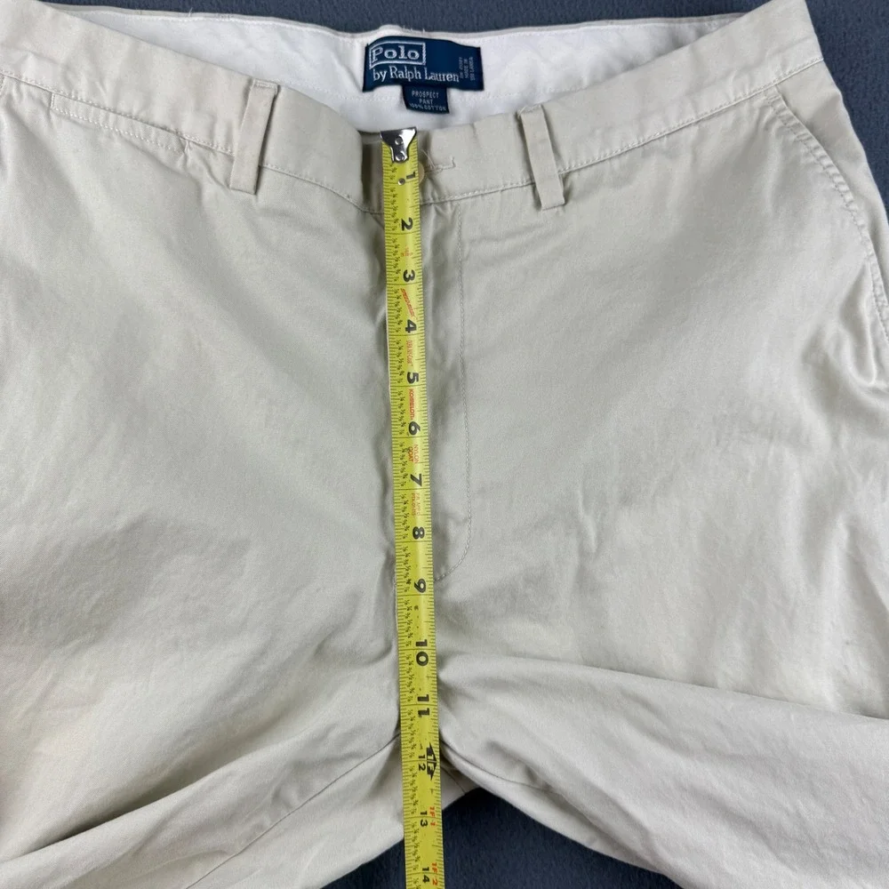 Vintage Polo Ralph Lauren Prospect Pants Men's 36x30 Beige Chino Straight Leg